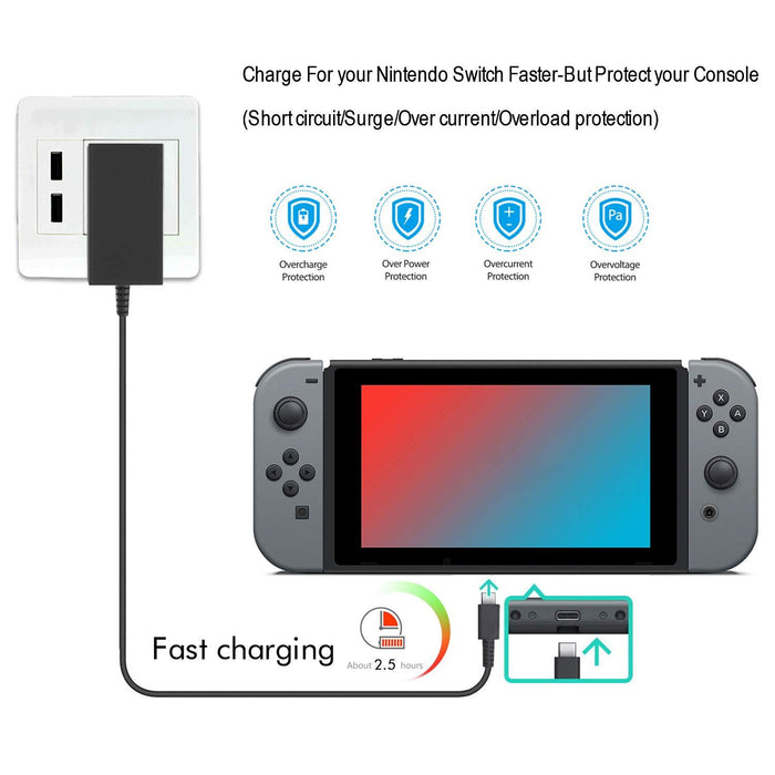 SA-SW001-Nintendo Switch Power Cords & Charging Stations-YCCSKY-brands-world.ca