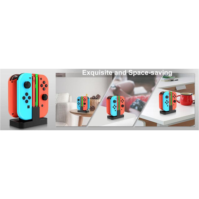 SAMA 4 In 1 LED Charging Stand Dock Station Charger Cradle For Nintendo Switch NS-Nintendo Switch Power Cords & Charging Stations-SAMA-brands-world.ca