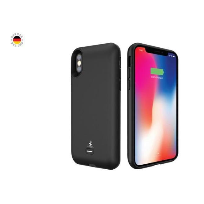 SAMA-Air Connect Wireless Battery Case for iphone X 3000 mAh Free Screen Protector - Black-Power Banks-SAMA-brands-world.ca