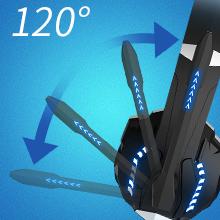 SAMA Blue Stereo Headset for PS4, PC, Xbox One Controller, Noise Cancelling Over Ear Headphones with Mic-Gaming Headsets-SAMA-brands-world.ca