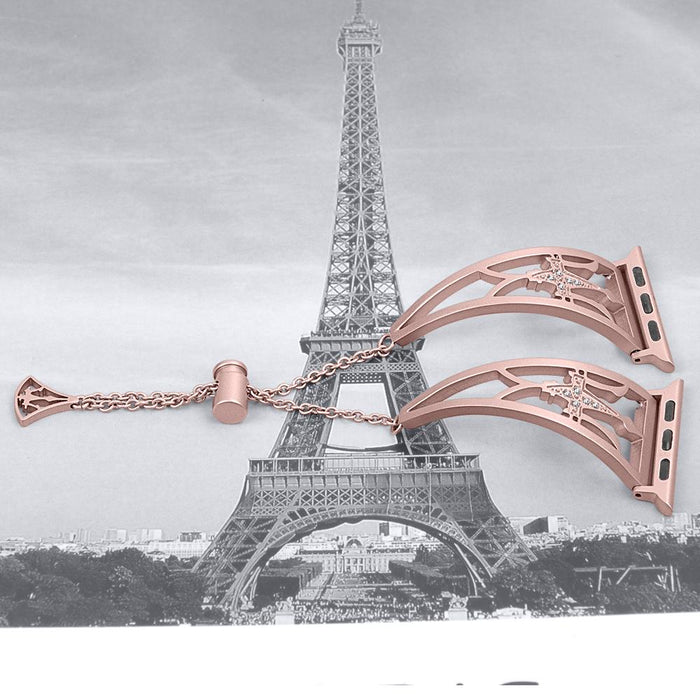 SAMA Diamond Rhinestone Stainless Steel Metal Wristband Strap 42/44mm For Apple Watch Band Rose Gold-Apple Watch Bands & Straps-SAMA-brands-world.ca