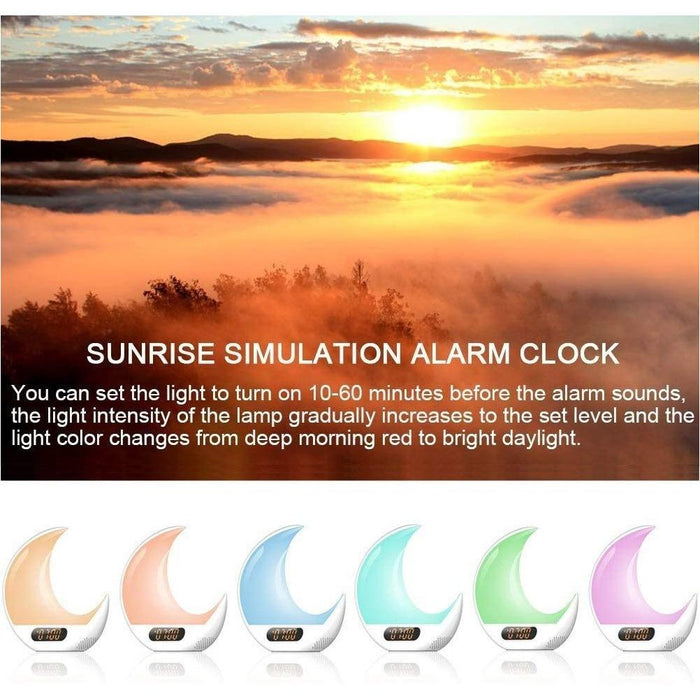 SAMA Half Moon Double Side Sunrise Sunset Sleep Trainer with Remote control, 7 colors-Sleep Tech-SAMA-brands-world.ca