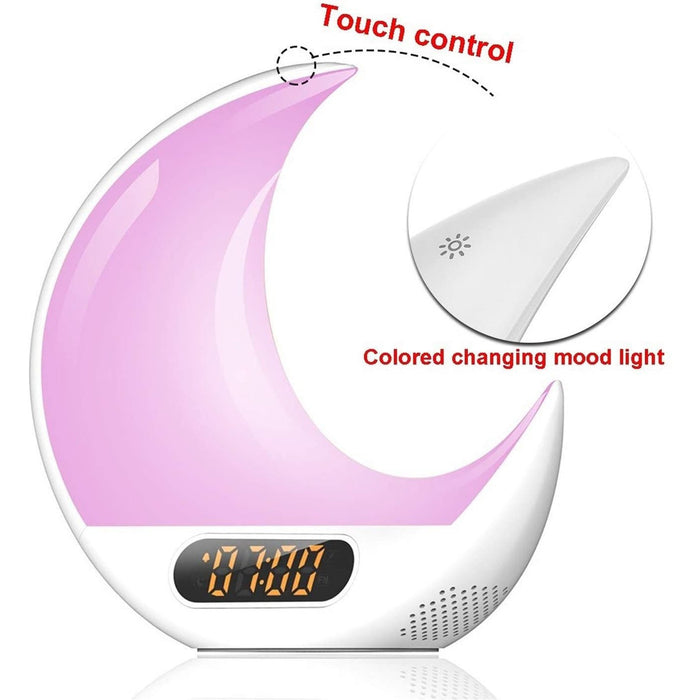 SAMA Half Moon Double Side Sunrise Sunset Sleep Trainer with Remote control, 7 colors-Sleep Tech-SAMA-brands-world.ca