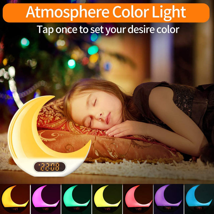 SAMA Half Moon Double Side Sunrise Sunset Sleep Trainer with Remote control, 7 colors-Sleep Tech-SAMA-brands-world.ca