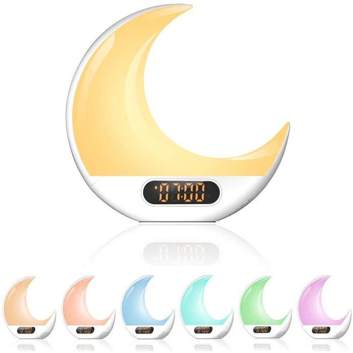 SAMA Half Moon Double Side Sunrise Sunset Sleep Trainer with Remote control, 7 colors-Sleep Tech-SAMA-brands-world.ca