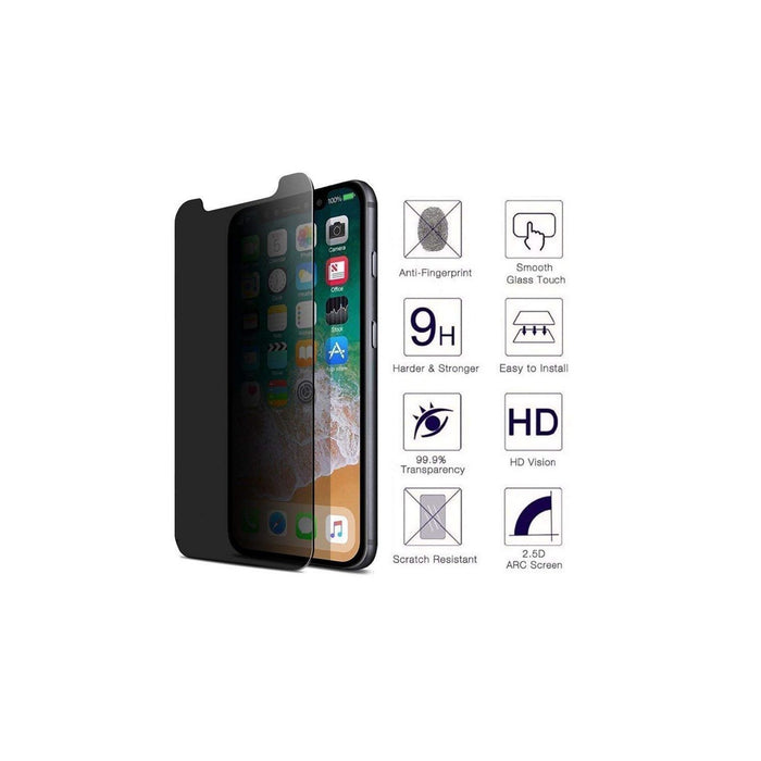 SAMA-Iguard Edge to Edge Privacy Tempered Glass Protector for Iphone X-iPhone X-XS Screen Protectors-SAMA-brands-world.ca