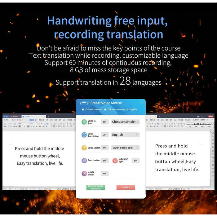 SAMA Intelligent Translation Mouse Blue color-Wireless Mice-SAMA-brands-world.ca