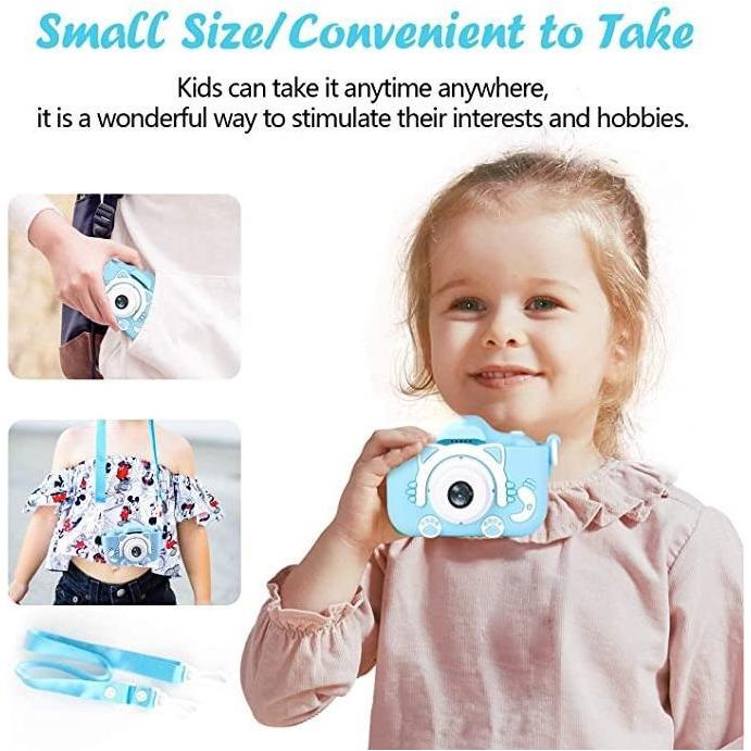 SAMA Kids Camera, Digital Dual Camera 20MP Camcorder Blue-Camcorder Batteries & Chargers-SAMA-brands-world.ca