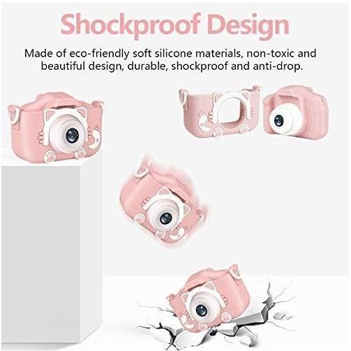 SAMA Kids Camera, Digital Dual Camera 20MP Camcorder Pink-Camcorder Batteries & Chargers-SAMA-brands-world.ca