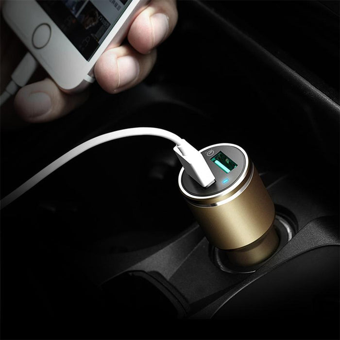 SAMA SA-50201 Dual USB 3.0 Car Charger 30W Quick Charge Gold-USB Car Chargers-SAMA-brands-world.ca