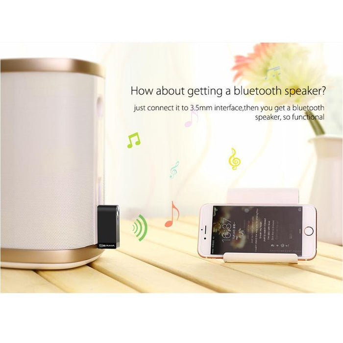 SAMA SA-50202Pro Wireless Bluetooth 4.1 Music Audio Receiver Adapter with Mic & battery-In-Car Bluetooth-SAMA-brands-world.ca