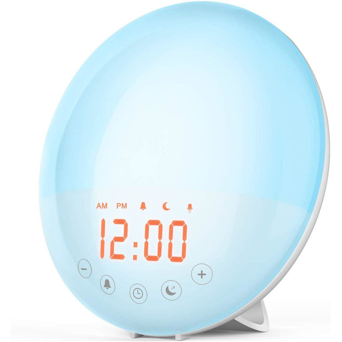 SAMA Sunset Simulation 7Colors 2Alarm 8Natural Sounds Digital Sunrise Alarm Clock Radio-Sleep Tech-SAMA-brands-world.ca