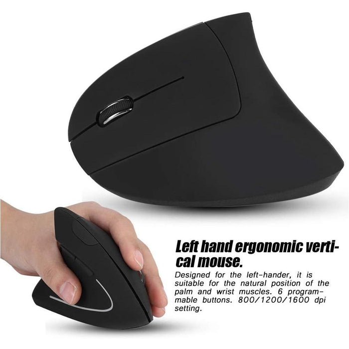 SAMA Wireless Vertical Mouse Left-Handed 2.4GHz USB Ergonomic-Wireless Mice-SAMA-brands-world.ca