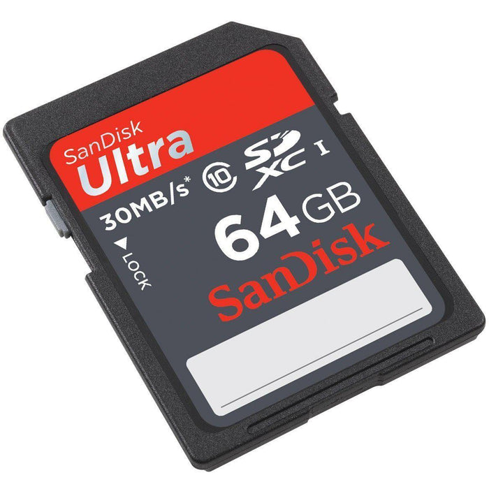 SanDisk Ultra 64GB SDXC Class 10/UHS-1 Flash Memory Card Speed Up to 30MB/s-SD, SDHC & SDXC Memory-SanDisk-brands-world.ca