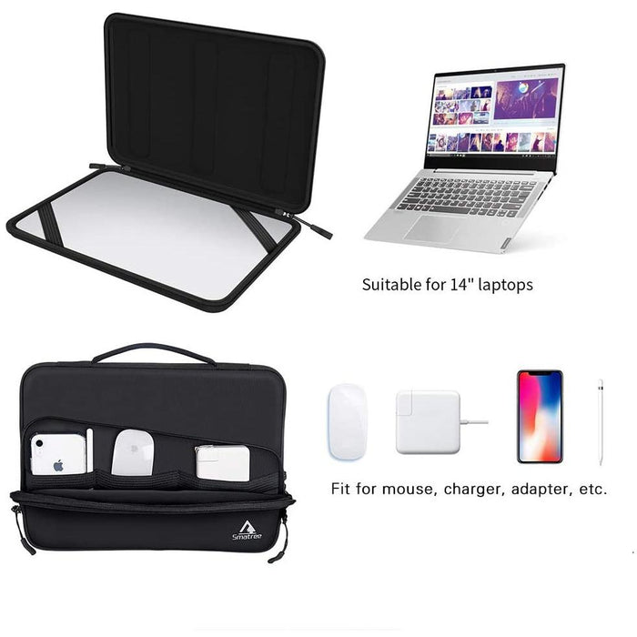 Smatree 14 Inch Laptop Sleeve Case, Water-Resistant Computer Case Portable...-Laptop Sleeves-SAMA-brands-world.ca