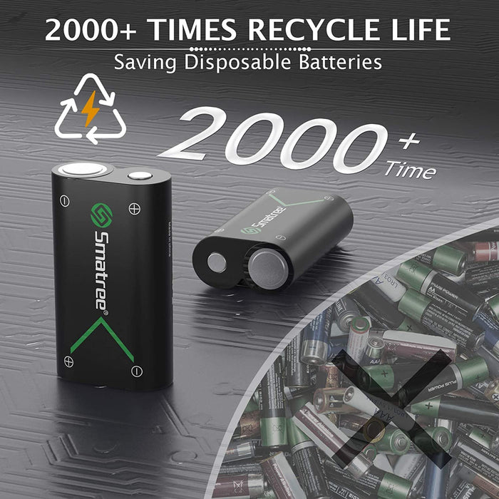 Smatree Rechargeable Battery Compatible for Xbox One /Xbox S/Xbox One...-Xbox One Power Supplies & Battery Packs-SAMA-brands-world.ca