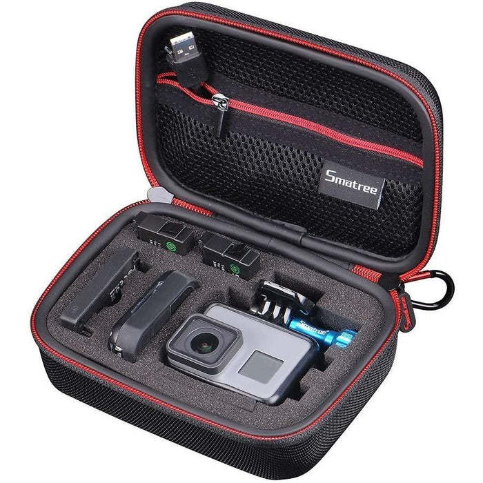 Smatree Smacase G75 Carrying Case for Gopro 5,4,3,3+,2,1,Black&Red-Selfie Sticks & Grips-SAMA-brands-world.ca
