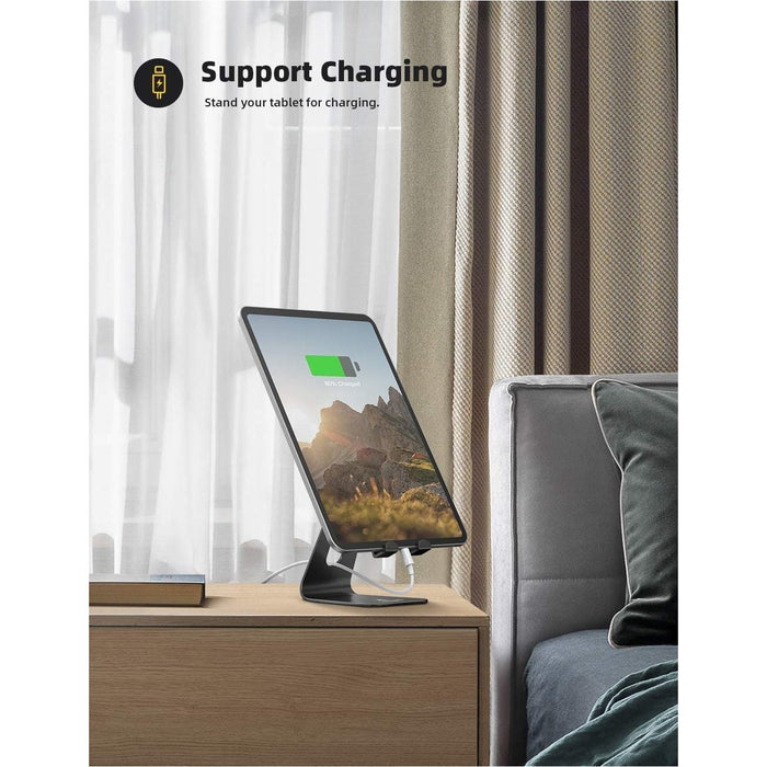 Tablet Stand, Lamicall Adjustable Holder - Desktop Stand Dock Black-Tablet & iPad Stands-Lamicall-brands-world.ca