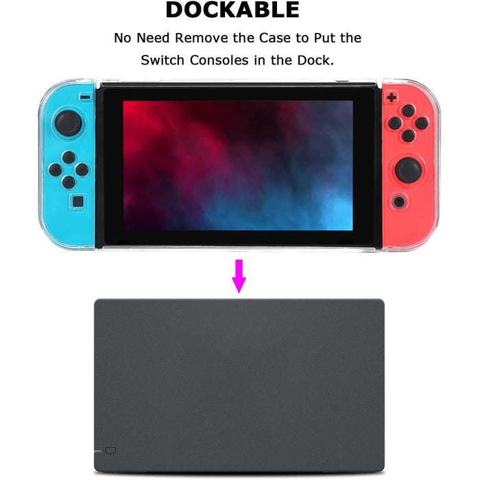 Tasikar Dockable Protective Case Compatible with Nintendo Switch Separable...-Nintendo Switch Skins, Faceplates & Cases-Tasikar-brands-world.ca