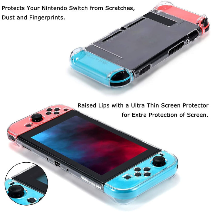 Tasikar Dockable Protective Case Compatible with Nintendo Switch Separable...-Nintendo Switch Skins, Faceplates & Cases-Tasikar-brands-world.ca