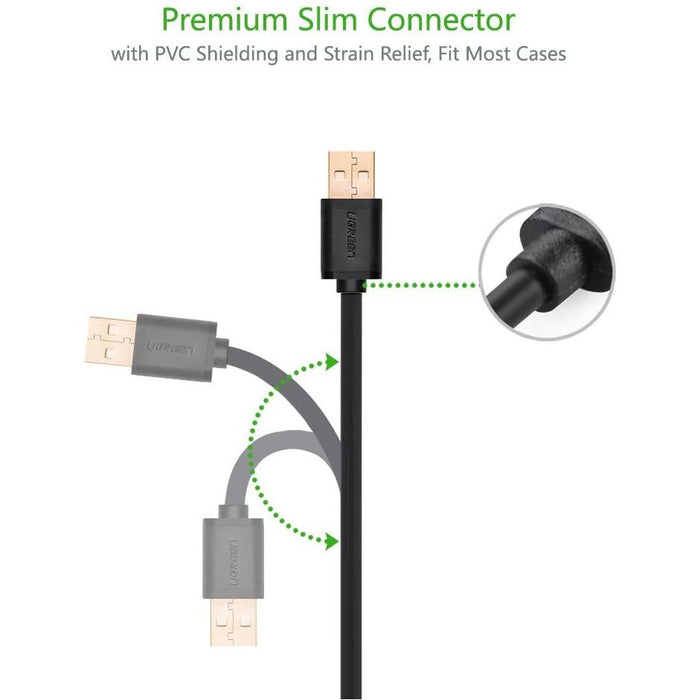 UGREEN 10837 1.5 m Micro USB B USB A Black Mobile Phone Cable-Micro USB Cable-UGREEN-brands-world.ca