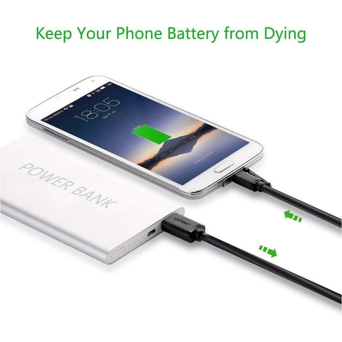 UGREEN 10837 1.5 m Micro USB B USB A Black Mobile Phone Cable-Micro USB Cable-UGREEN-brands-world.ca