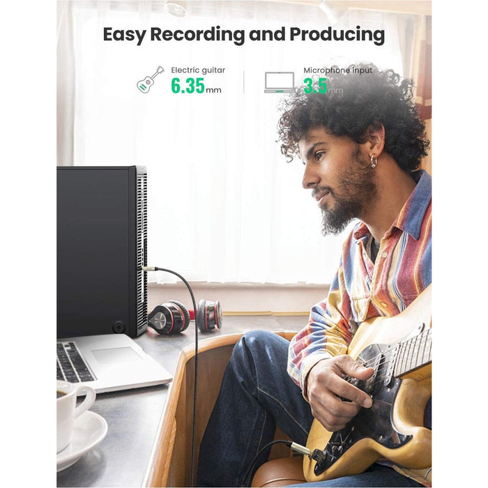 UGREEN 1/8 Inch to 1/4 Cable 3.5mm Male 6.35mm TRS Audio 3ft-Audio Cables-UGREEN-brands-world.ca