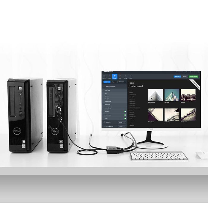 UGREEN 2-Port VGA Switcher-Adapters & Switches-UGREEN-brands-world.ca