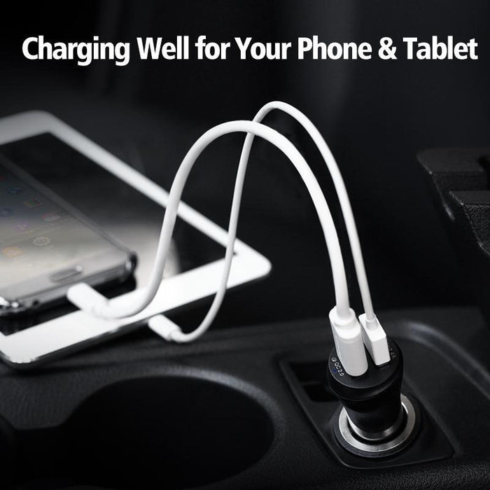 UGREEN 2 ports Dual-USB Car Charger 20392-USB Car Chargers-UGREEN-brands-world.ca