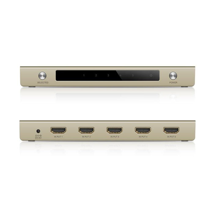 UGREEN HDMI 5*1 Switch Support HDMI 1.4V, 3D Resolution up to 4K*2K 30HZ With 5V1A Power adapter-External Video Display Adapters-UGREEN-brands-world.ca