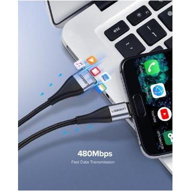 UGREEN Magnetic Cable 1M+Micro B Magnetic Plug (60207+60209 )Grey 1M-Computer USB Cables-UGREEN-brands-world.ca