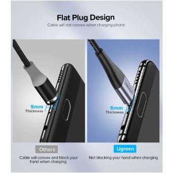 UGREEN Magnetic Cable 1M+Micro B Magnetic Plug (60207+60209 )Grey 1M-Computer USB Cables-UGREEN-brands-world.ca