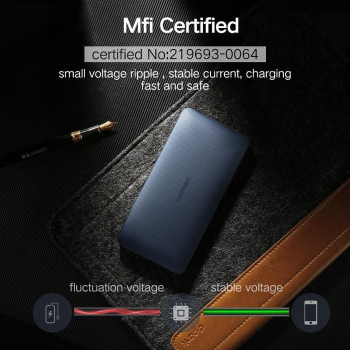 UGREEN MFI Iphone Power bank 10000 mAh-Power Banks-UGREEN-brands-world.ca