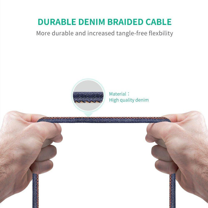 UGREEN Micro USB Cable Denim Braided Fast Charging Cable USB to Micro USB Data Cable-Micro USB Cable-UGREEN-brands-world.ca