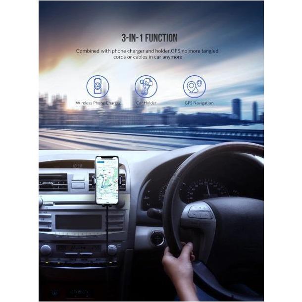 UGREEN Qi Car Fast Wireless Charger and holder for iPhone Xs XR X 8 10W-50818-Wireless Chargers-UGREEN-brands-world.ca