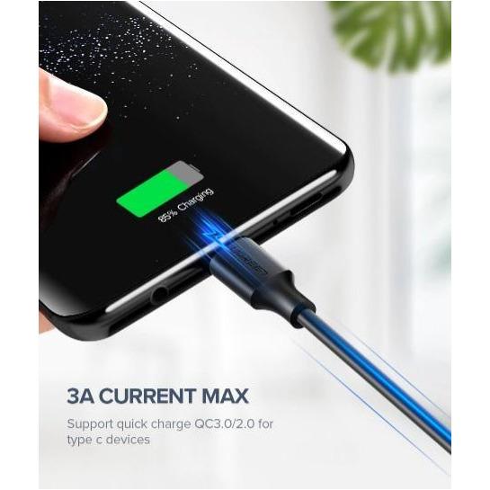 UGREEN Type-C Cable PVC Jacket Data Speed 480Mbps Charging Speed 5V 2.4A(2M)Black-USB C Cable-UGREEN-brands-world.ca