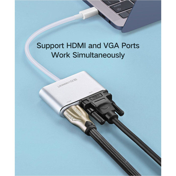 UGREEN Type C to HDMI+VGA Converter-External Video Display Adapters-UGREEN-brands-world.ca