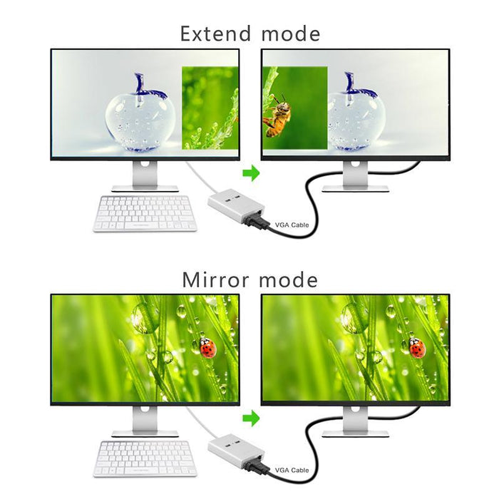 UGREEN USB 3.0 to VGA + 2 ports USB 3.0 + Gigabit lan port-Adapters-UGREEN-brands-world.ca