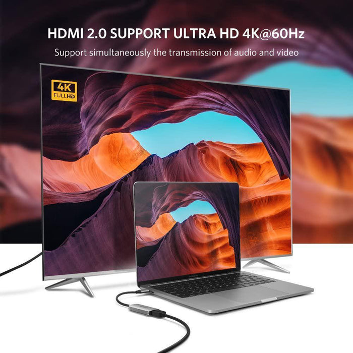 UGREEN USB C to HDMI Adapter 4K 60HZ Type C Thunderbolt 3 Converter Male to...-USB Hubs-UGREEN-brands-world.ca