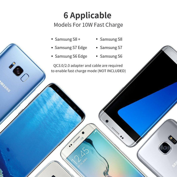 UGREEN Wireless Charger 10W QI Fast Charging Pad Mat with Anti-Slip Rubber-Wireless Chargers-UGREEN-brands-world.ca