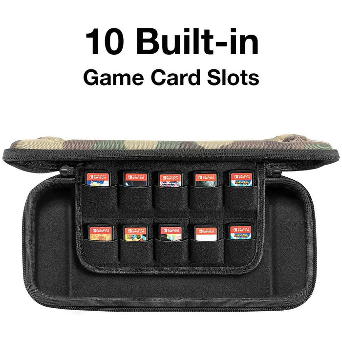 Ultra Slim Carrying Case Fit for Nintendo Switch, tomtoc Camouflage -Nintendo Switch Skins, Faceplates & Cases-tomtoc-brands-world.ca