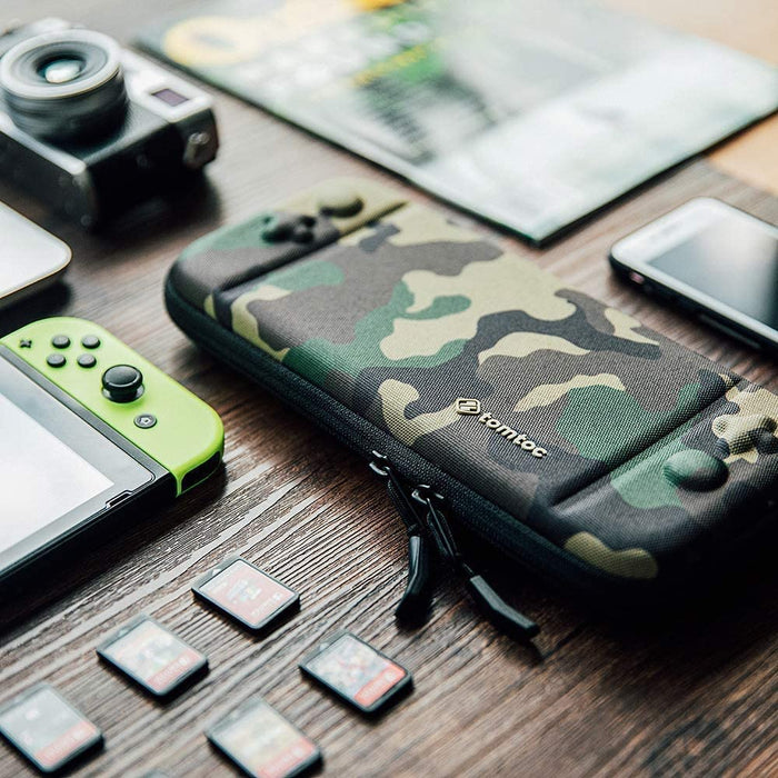 Ultra Slim Carrying Case Fit for Nintendo Switch, tomtoc Camouflage -Nintendo Switch Skins, Faceplates & Cases-tomtoc-brands-world.ca