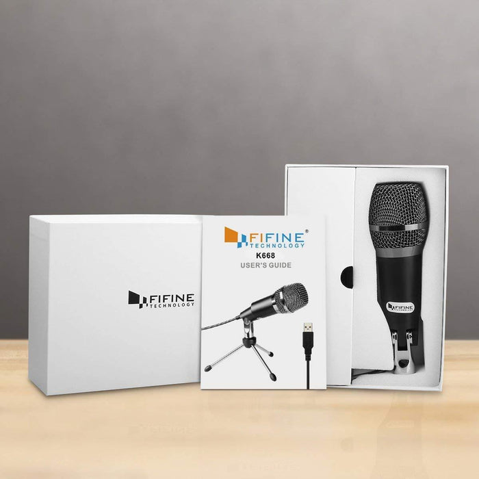 USB Microphone,Fifine Plug and Play PC Computer Condenser Microphone for...-Condenser Mics-FIFINE TECHNOLOGY-brands-world.ca