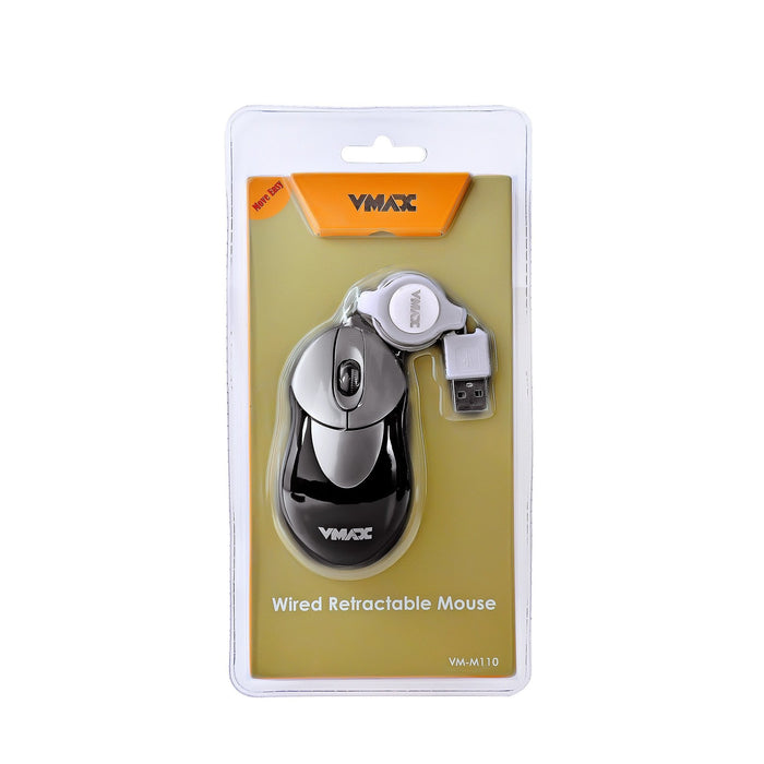 V-MAX OPTICAL MOUSE TRAVEL SIZE RETRACTALE VM-M110-.-V-MAX-brands-world.ca