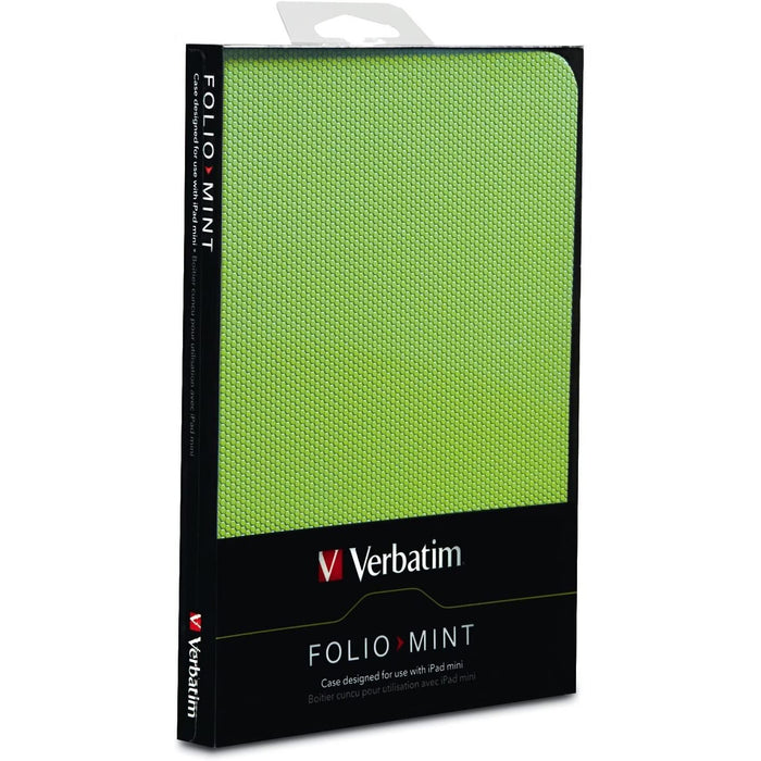 Verbatim Folio Hex Case for iPad Mini (1,2,3), Mint Green 98103-Tablet & iPad Cases-VERBATIM-brands-world.ca