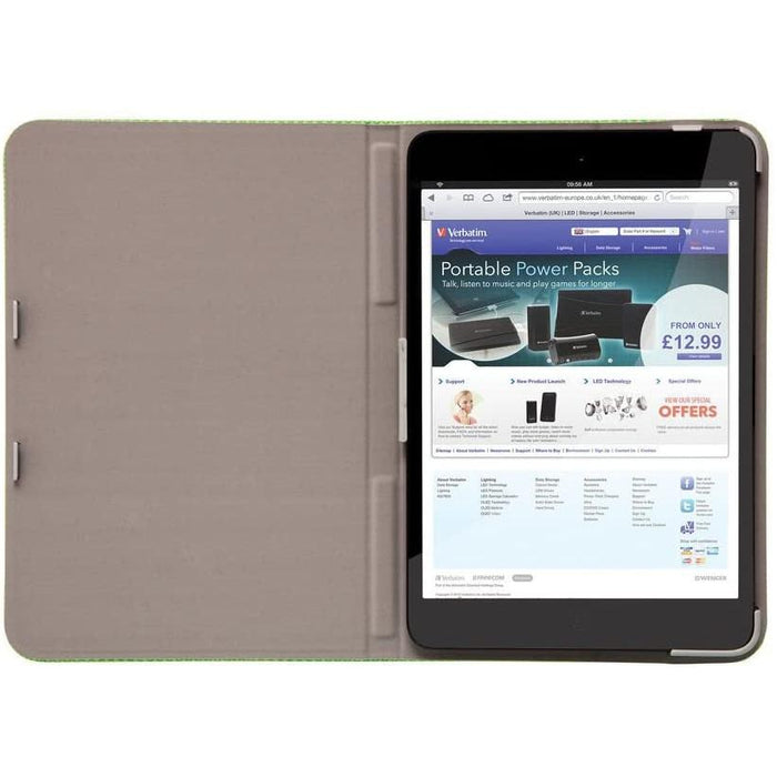 Verbatim Folio Hex Case for iPad Mini (1,2,3), Mint Green 98103-Tablet & iPad Cases-VERBATIM-brands-world.ca