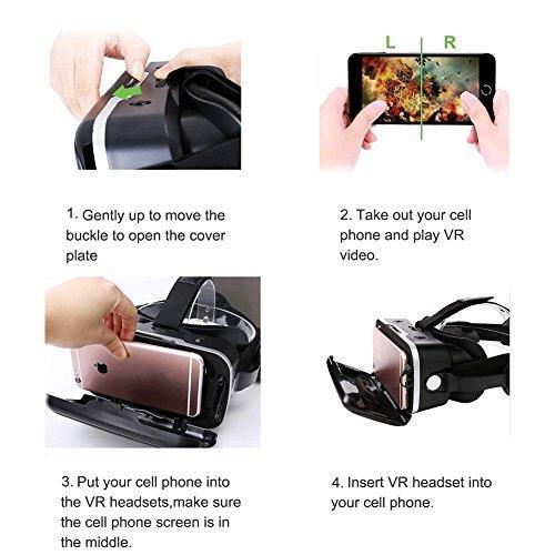 VR Headset Virtual Reality Headset,VR Glasses,VR Goggles -Compatible for...-Virtual Reality Accessories-VR SHINECON-brands-world.ca