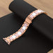 Wearlizer Compatible with Apple Watch 38mm 38mm/40mm, Pink White + Rose Gold-Apple Watch Bands & Straps-Wearlizer-brands-world.ca