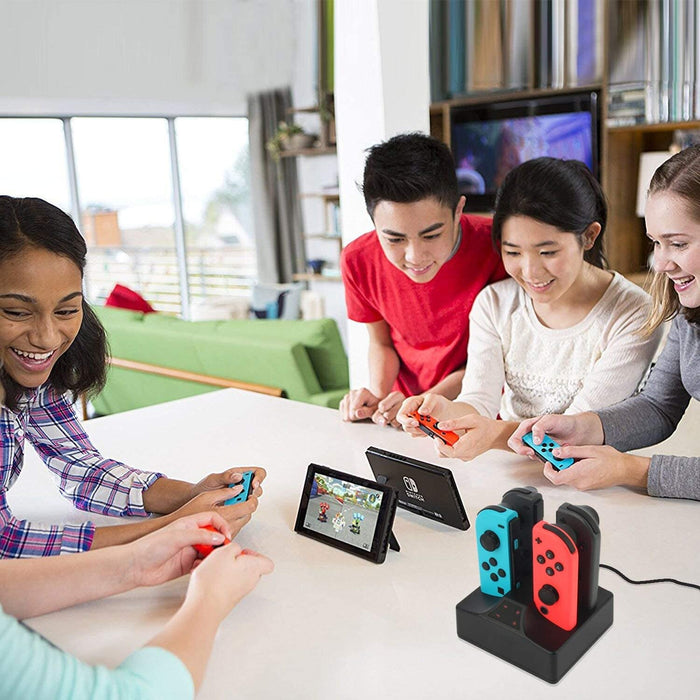 YCCSKY Switch Joy-Con Controller Charger, Charging Dock 4 in 1 Joy con...-Nintendo Switch Power Cords & Charging Stations-SAMA-brands-world.ca