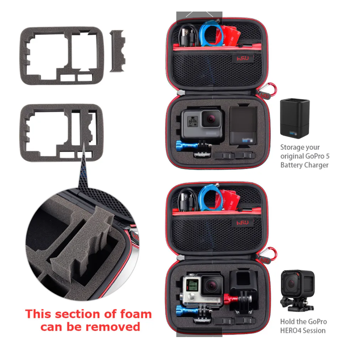 Compact GoPro Small Carrying Case - Secure Storage Solution